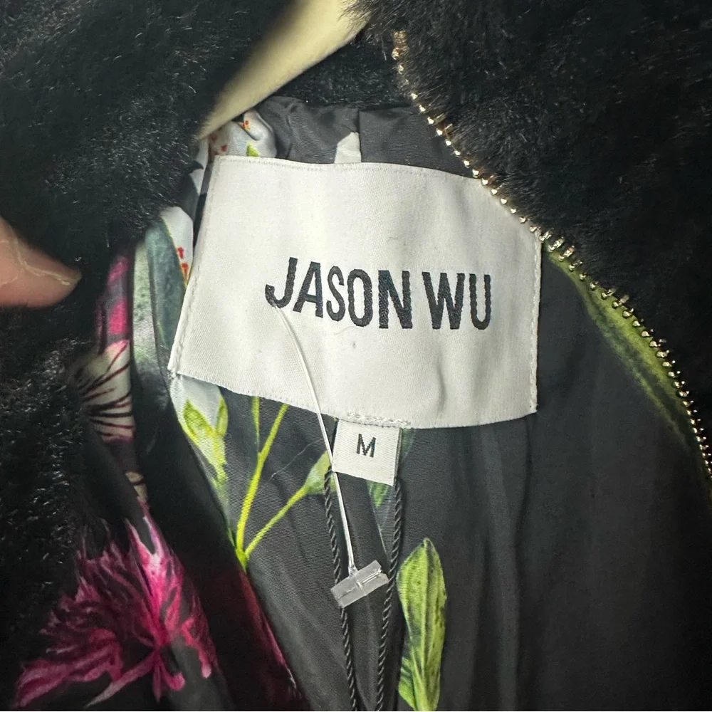JASON WU Stand Collar Jacket black size M new with‎ tags